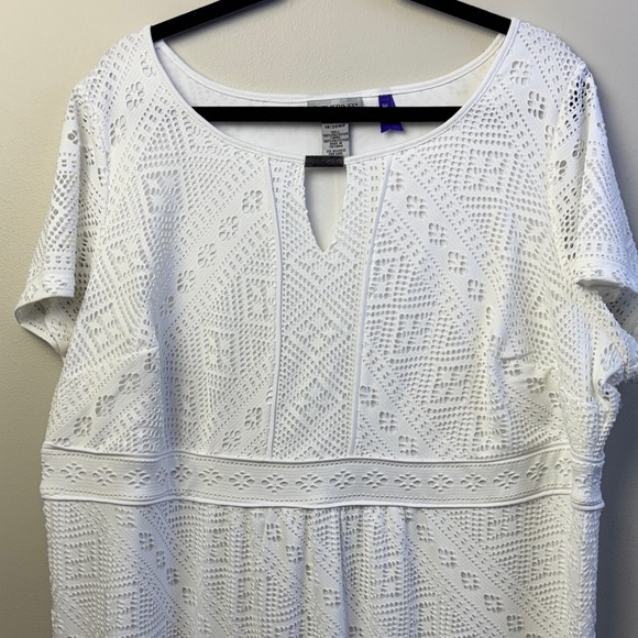 Catherine’s Elegant White Lace Dress size 1X or 18/20 petite - Picture 2 of 6